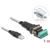 Adapter USB 2.0 Typ-A na RS-422/485 z blokiem zacisków 6pin 5V 1m Delock 64268