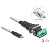 Adapter USB 2.0 Typ-A na RS-422/485 z blokiem zacisków 6pin 5V 2m Delock 64270