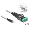 Adapter USB 2.0 Typ-A na RS-422/485 z blokiem zacisków 6pin 5V 2m Delock 64270