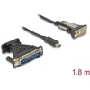Adapter USB Typ-C na złącze DB9 RS-232 + adapter DB25 Delock 62904