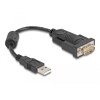 Adapter USB 2.0 Typ-A na RS-232 D-Sub 9pin męski z rdzeniem ferrytowym 0,25m Delock 61549