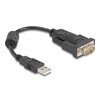 Adapter USB 2.0 Typ-A na RS-232 D-Sub 9pin męski z rdzeniem ferrytowym 0,25m Delock 61549