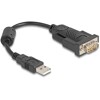 Konwerter USB 2.0 Typ-A na RS-232 D-Sub 9pin męski z rdzeniem ferrytowym 0,25m Delock 64276