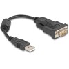Konwerter USB 2.0 Typ-A na RS-232 D-Sub 9pin męski z rdzeniem ferrytowym 0,25m Delock 64276
