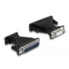 Adapter USB 2.0 Typ-A na RS-232 D-Sub 9pin + adapter D-Sub 25pin Delock 61314