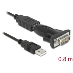 Adapter USB 2.0 Typ-A na złącze DB9 RS-232 Delock 61425
