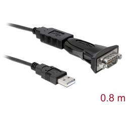 Adapter USB 2.0 Typ-A na RS-232 DB9 6pin Delock 61460