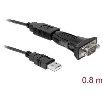 Adapter USB 2.0 Typ-A na RS-232 DB9 6pin Delock 61460