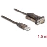 Adapter USB 2.0 Typ-A na RS-232 D-Sub 9pin męski ze śrubami 1,5m Delock 62646