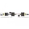 Adapter RS-232 DB9 RJ45 męski na RS-232 DB9 RJ45 żeński z ochroną ESD Delock 63934