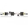 Adapter RS-232 DB9 RJ45 męski na RS-232 DB9 RJ45 żeński z ochroną ESD Delock 63934