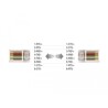 Adapter RS-232 DB9 RJ45 męski na RS-232 DB9 RJ45 żeński z ochroną ESD Delock 63934