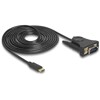 Adapter USB Typ-C na złącze DB9 RS-232 Delock 62964