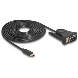 Adapter USB Typ-C na złącze DB9 RS-232 Delock 62964