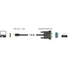 Adapter USB Typ-C na złącze DB9 RS-232 Delock 62964