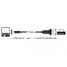 Adapter USB Typ-C na złącze DB9 RS-232 Delock 63908