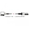 Adapter USB Typ-C na męskie szeregowe RS-232 D-Sub 9pin z wkrętami 1m Delock 64195