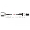 Adapter USB Typ-C na męskie szeregowe RS-232 D-Sub 9pin z wkrętami 1m Delock 64195