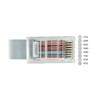 Przejściówka USB 2.0 Typ-A męska na RS-232 RJ45 męski 0,5m szara Delock 63920