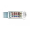 Przejściówka USB 2.0 Typ-C męska na RS-232 RJ45 męski 5,0m szara Delock 89892