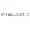 Przejściówka USB 2.0 Typ-C męska na RS-232 RJ45 męski 0,5m szara Delock 89917