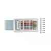 Przejściówka USB 2.0 Typ-C męska na RS-232 RJ45 męski 0,5m szara Delock 89917