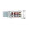 Przejściówka USB 2.0 Typ-C męska na RS-232 RJ45 męski 0,5m szara Delock 89917