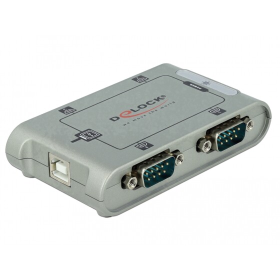 Adapter USB 2.0 na 4 porty COM Delock 87414