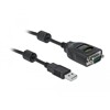 Przejściówka USB Typ-A na szeregowe DB9 z testerem RS-232 9 diód Delock 90497