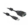 Przejściówka USB Typ-A na szeregowe DB9 z testerem RS-232 9 diód Delock 90497