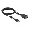 Przejściówka USB Typ-A na szeregowe DB9 z testerem RS-232 9 diód Delock 90497