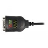 Przejściówka USB Typ-A na szeregowe DB9 z testerem RS-232 9 diód Delock 90497