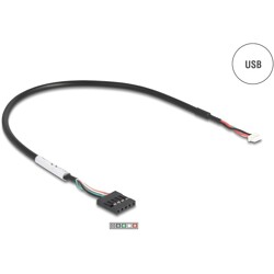 Śledź USB na RS-232 FTDI FT231XS 9-pin męski z przewodem 30cm Delock 90582