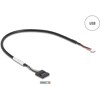Konwerter USB na RS-232 FTDI FT231XS 9-pin męski z przewodem 30cm Delock 90781