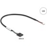 Konwerter USB na RS-232 FTDI FT231XS 9-pin męski z przewodem 30cm Delock 90781
