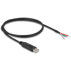 Kabel adaptera USB 2.0 Typ-A na szeregowy RS-485 openwire do lutowania 1m Delock 63508