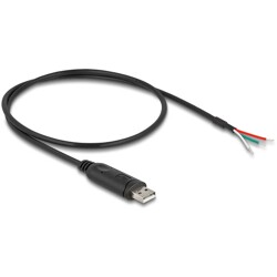 Kabel adaptera USB 2.0 Typ-A na szeregowy RS-485 openwire do lutowania 0,5m Delock 64242