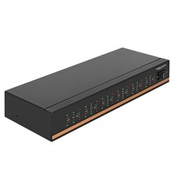 Hub USB 2.0 - 12x RS-232 z ochroną ESD 15kV na rozszerzony zakres temperatur Delock 64070