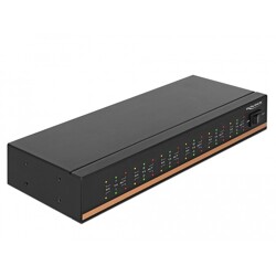 Hub USB 2.0 - 12x RS-232 z ochroną ESD 15kV na rozszerzony zakres temperatur Delock 64070
