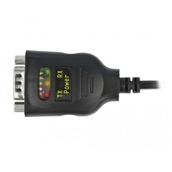 Adapter USB Typ-C na 2x szeregowy RS-232 DB9 z ochroną ESD 15kV Delock 90494