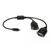 Adapter USB Typ-C na 2x szeregowy RS-232 DB9 z ochroną ESD 15kV Delock 90494