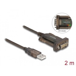 Adapter USB 2.0 Typ-A na szeregowy DB9 RS-232 Delock 64073