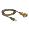 Adapter USB 2.0 Typ-A męski na RS-232 DB9 z rozszerzonym zakresem temperatur Delock 65840