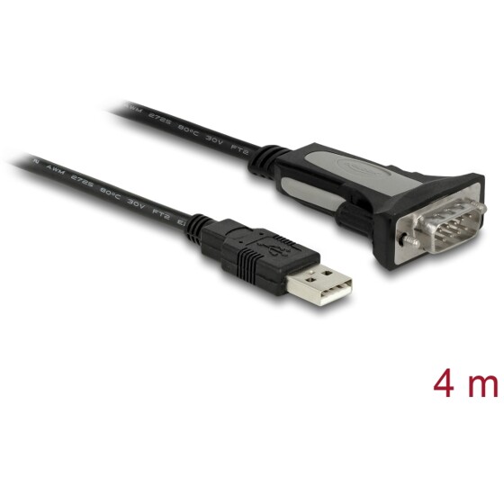Adapter USB 2.0 na 1x COM RS-232 port 4m Delock 66323