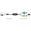 Adapter USB 2.0 Typ-A na 2x szeregowe DB9 RS-232 Delock 63466