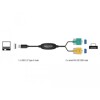 Adapter USB 2.0 Typ-A na 2x szeregowe DB9 RS-232 Delock 63466