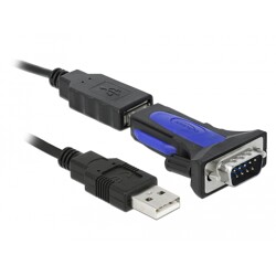 Adapter USB 2.0 Typ-A na 1x szeregowy RS-485 DB9 Delock 66280