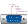 Przejściówka USB 2.0 Typ-A męska na 1x szeregowy RS-422/485 DB9 Delock 66286