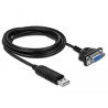 Adapter USB 2.0 na RS-232 z kompaktową obudową złącza Delock 66281