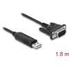 Adapter USB 2.0 na RS-232 z kompaktową obudową złącza Delock 66282